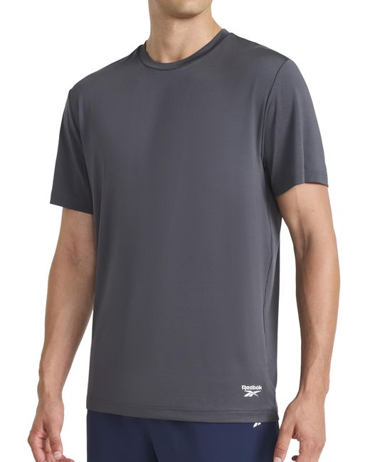 Reebok Gray 's Sonic Bolt Short Sleeve Crewneck T-shirt for men