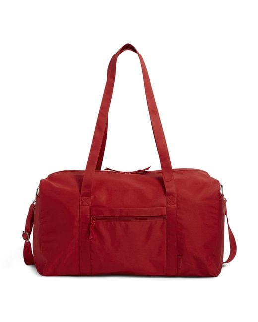 Vera Bradley Red Large Travel Duffel Bag