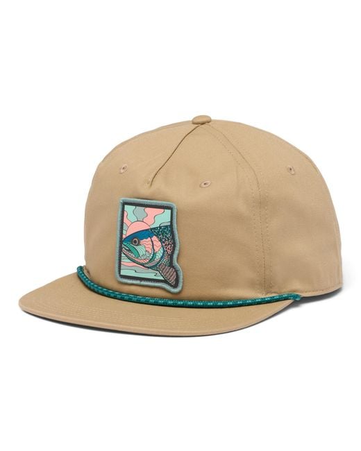 Columbia Green Pfg Tack Snap Back Hat
