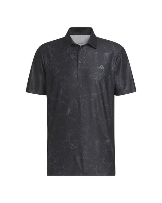 Adidas Black Ultimate365 Printed Polo Shirt for men