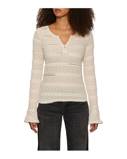 Sanctuary White , , Lovely Lace Button Front, Vintage Ivory, Medium