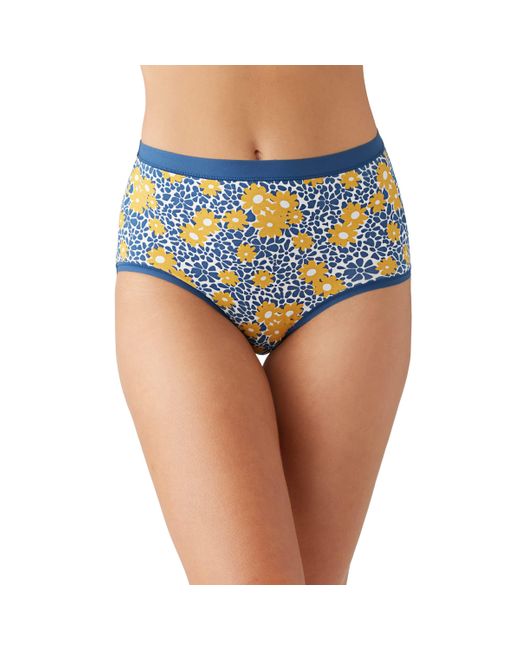 Wacoal Blue Understated Cotton Brief Panty