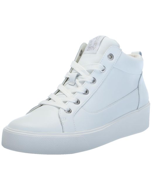 Naturalizer Blue S Morrison Mid High Top Fashion Casual Sneaker White Leather 8.5 W