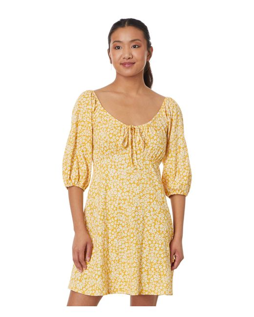 Billabong Metallic Daisy Wave Minikleid Lässiges Kleid