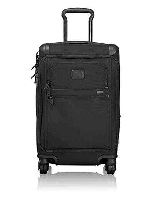 Tumi Black - Alpha 2 International Front Lid 4 Wheeled Carry-on Luggage - 22 Inch Rolling Suitcase For And for men