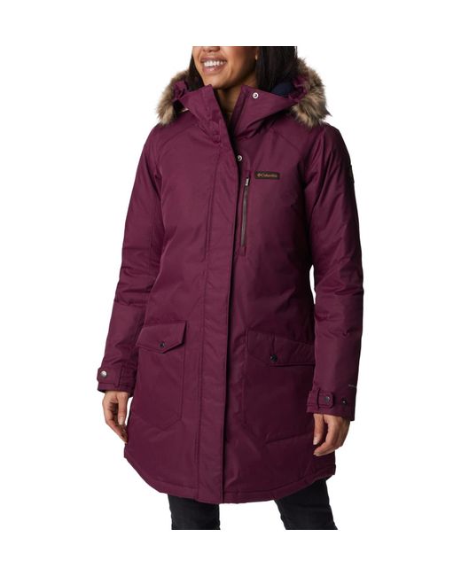 Columbia Purple Suttle Mountain Long Insulated Jacket