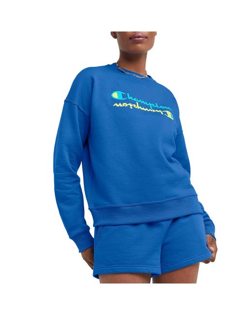 Champion Blue Powerblend Relaxed Crew