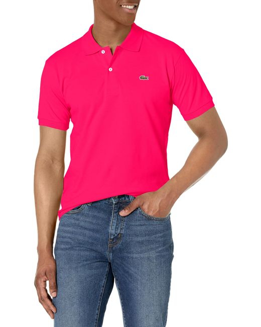 Lacoste Red Classic Short Sleeve Piqué L.12.12 Polo Shirt for men