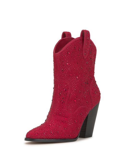 Jessica Simpson Red Cissely Western Bootie Fashion Boot