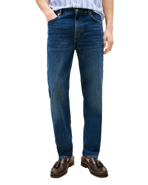 Tommy Hilfiger Blue Straight Fit Stretch Jean Dark Indigo 40x30 for men