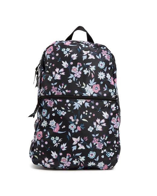Vera Bradley Black Ripstop Packable Backpack Travel Accessory