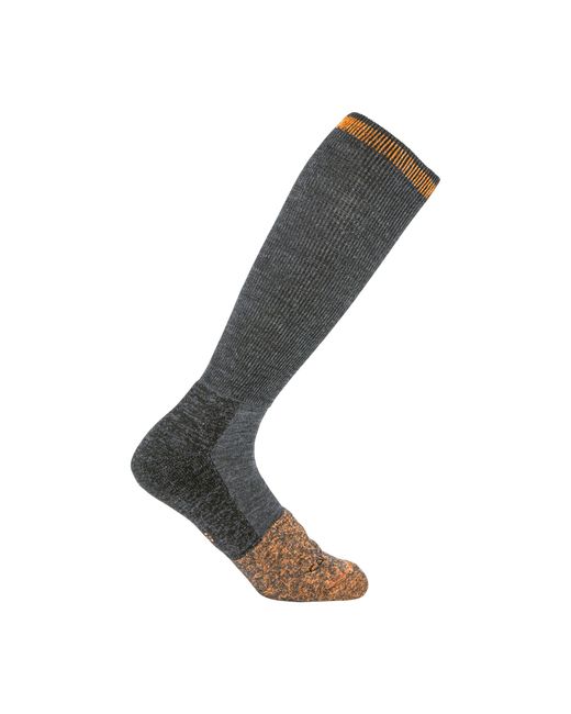 Carhartt Gray Twin Knit Midweight Steel Toe Boot Sock for men