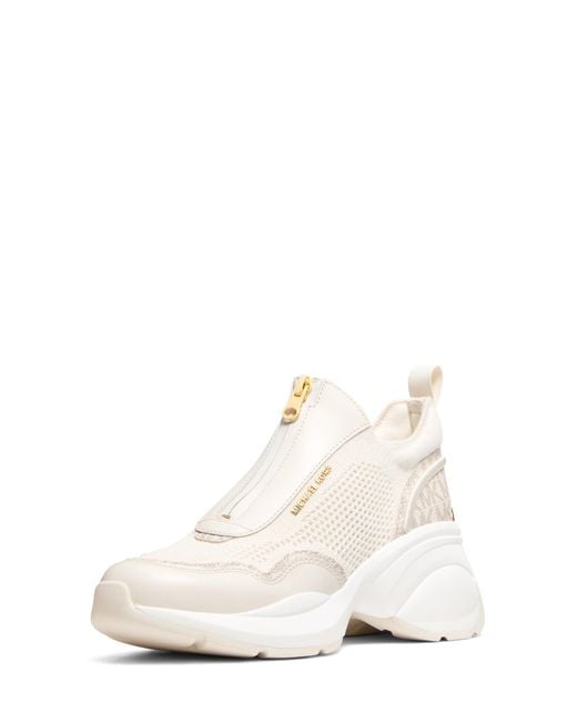 Michael Kors White Zuma Slip On Trainer