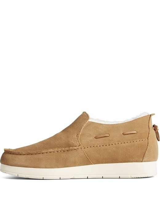Sperry Top-Sider Natural Sider - Moccasin Footwear Designed With Water-resistant Suede for men