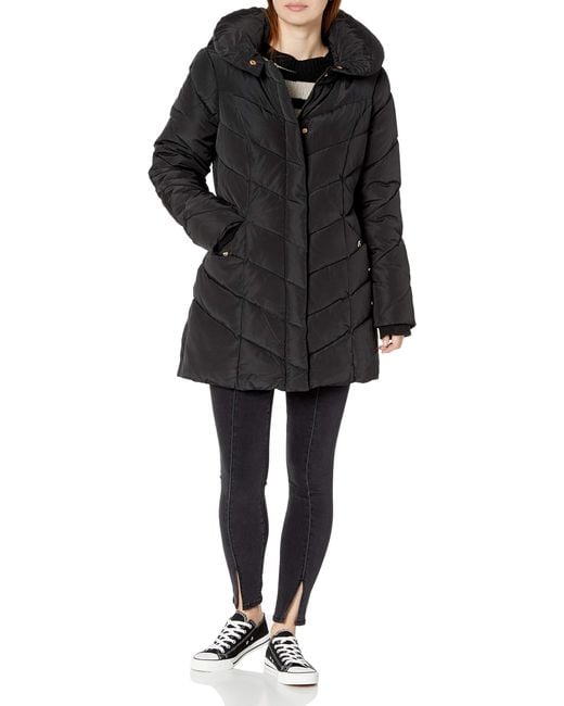 Steve Madden Long Heavy Weight Puffer Jacket Down Alternative Coat