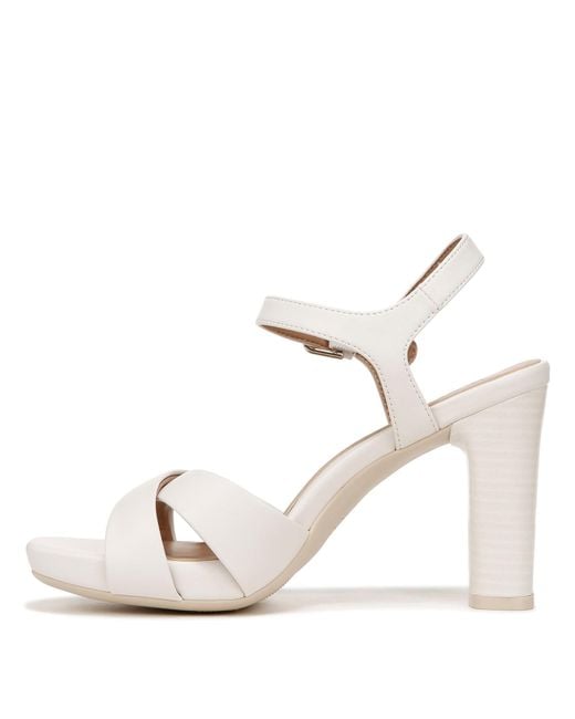 Naturalizer Natural S Morgan Ankle Strap Dress Sandal Warm White 11 W