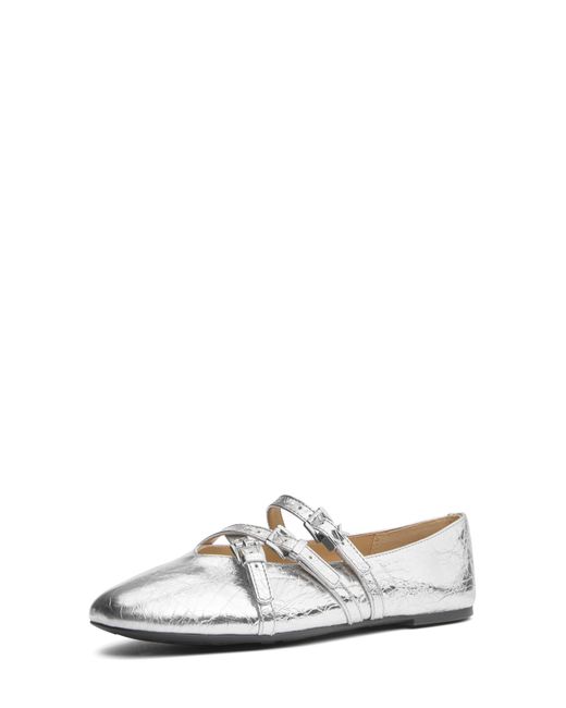 Michael Kors White Indy Flex Ballet Flat