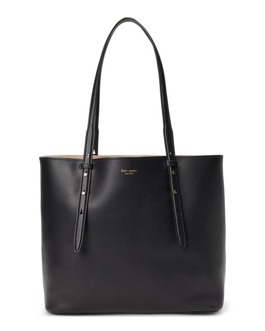 Kate Spade Black Do It All Fine Grain Leather Large Tote