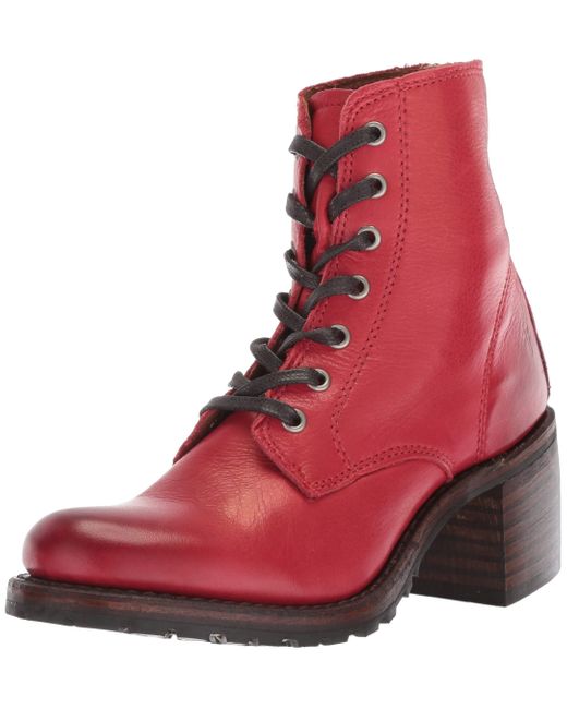 frye burnt red boots