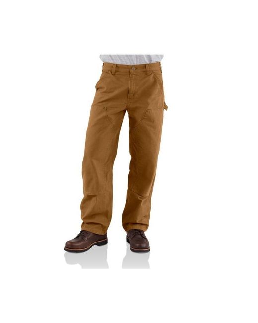 Carhartt Natural Big & Tall Loose Fit Washed Duck Double-front Utility Work Pant for men