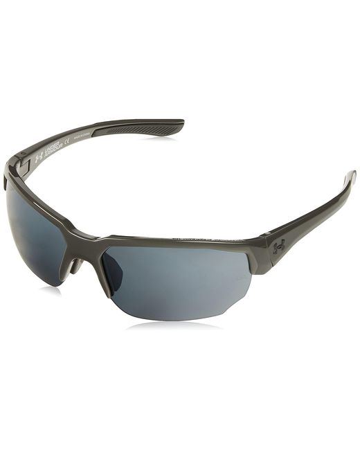 Under Armour Black Blitzing Wrap Sunglasses for men