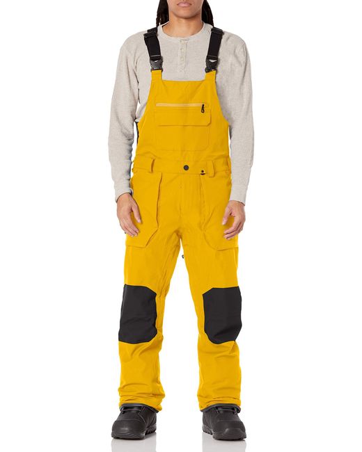 Volcom Yellow Roan Bib Overall Snowboard Pant for men
