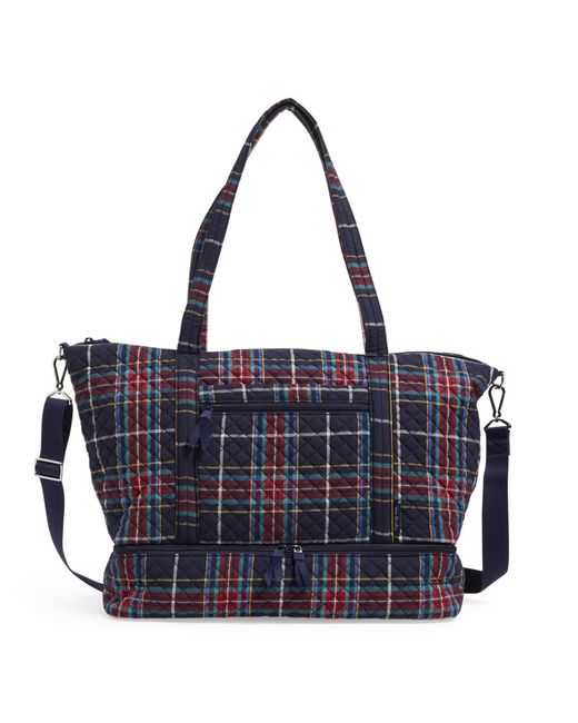 Vera Bradley Deluxe Tote Travel Bag in Blue Lyst