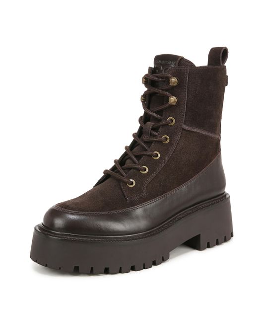 Sam Edelman Elliot Combat Boot Dark Brownstone/smokey Taupe 11 Medium