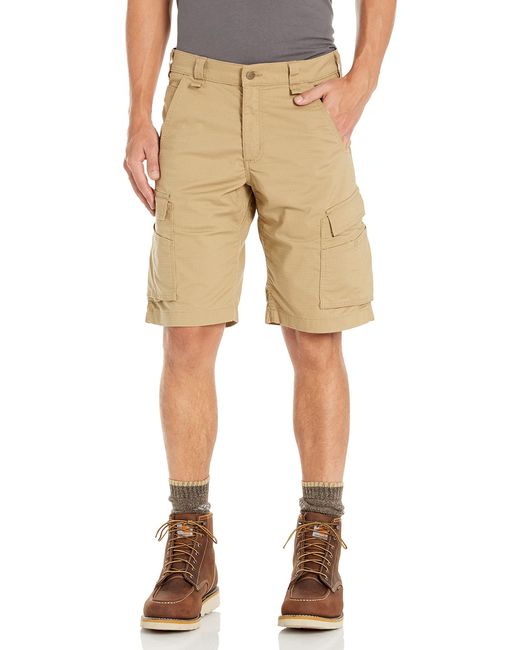 Carhartt Natural Big & Tall Force Relaxed Fit Ripstop Cargo Work Short for men