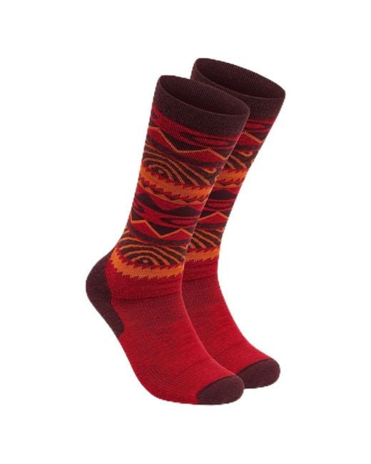 Oakley Red Wanderlust Perf Socks 2.0 for men