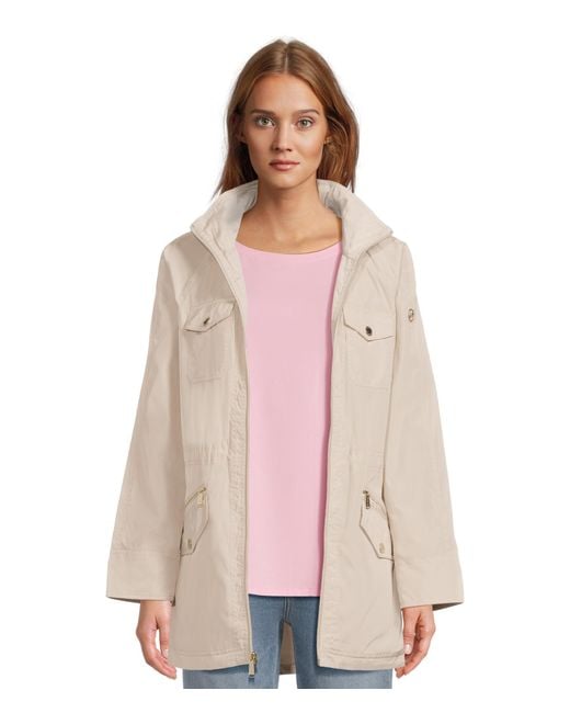 (取寄) マイケルコース レディース  MICHAEL Michael Kors women Anorack/Rainwear M325916T47 Bone Michael Kors Anorack/rainwear M325916t47 Bone Large in Pink | Lyst