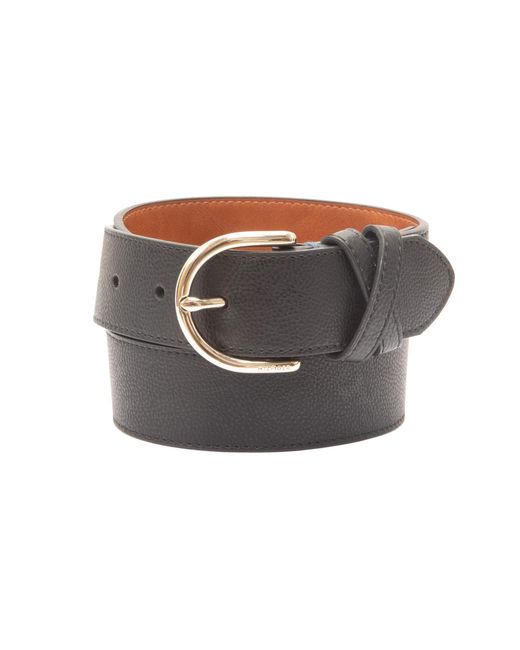 Tommy Hilfiger Gray Leather Cross Band Casual Fashion Belt
