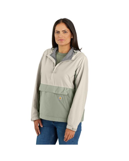 Carhartt Gray Rain Defender Loose Fit Lightweight Packable Anorak