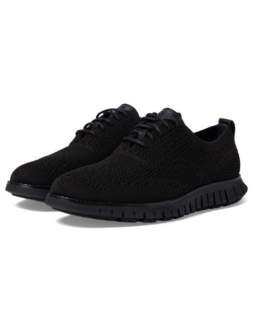 Cole Haan Black Zerogrand Remastered Stitchlite Wing Tip Oxford for men