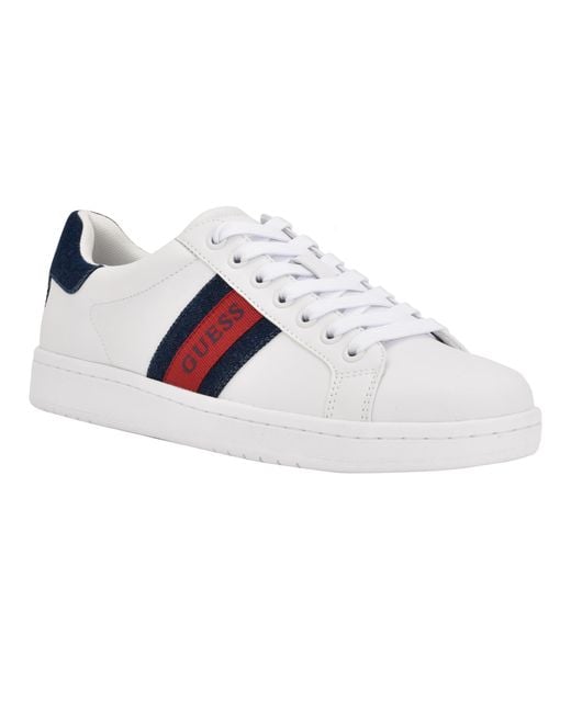 Guess white sneakers men discount