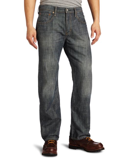 Levi's 569 Loose Straight Fit Jean in Gray for Men | Lyst