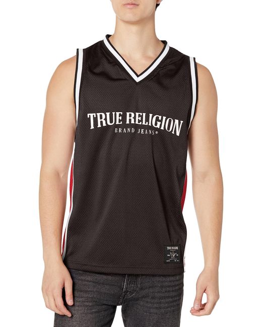 True Religion Black Arch Logo Jersey for men