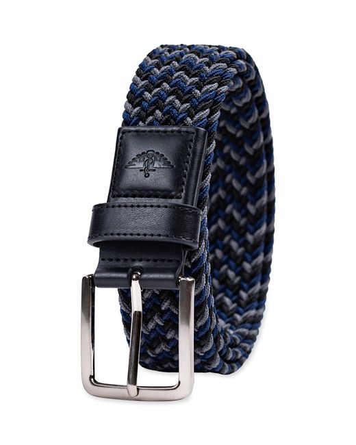 Dockers Blue Casual Everyday Braided Fabric Fully Adjustable Web Belt for men