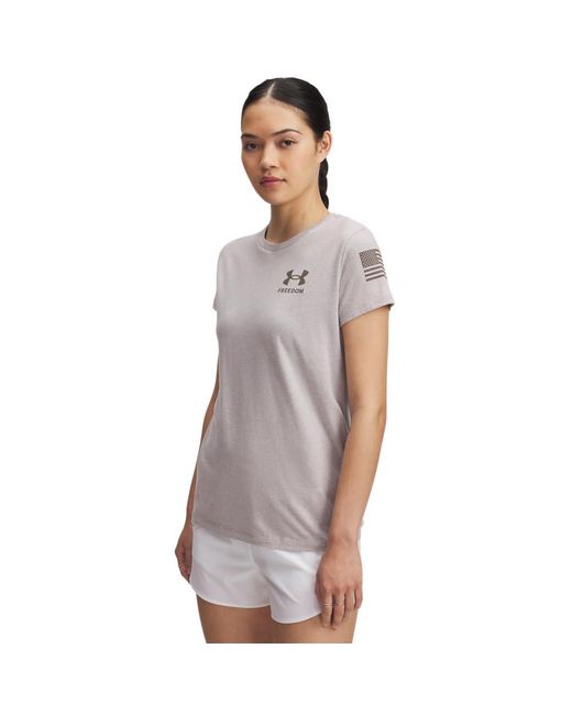 Under Armour Gray S New Freedom Flag T-shirt,