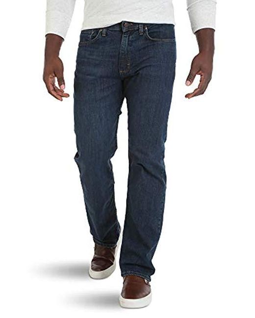 wrangler men's relaxed fit comfort flex waist jean