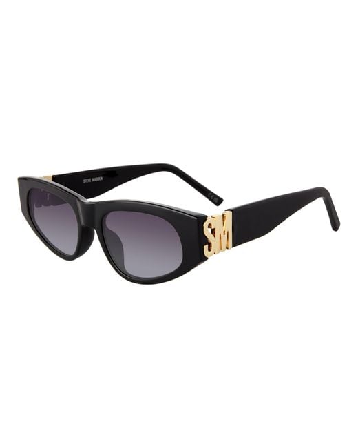 Steve Madden Black Female Sunglasses Style Adriane Cat Eye