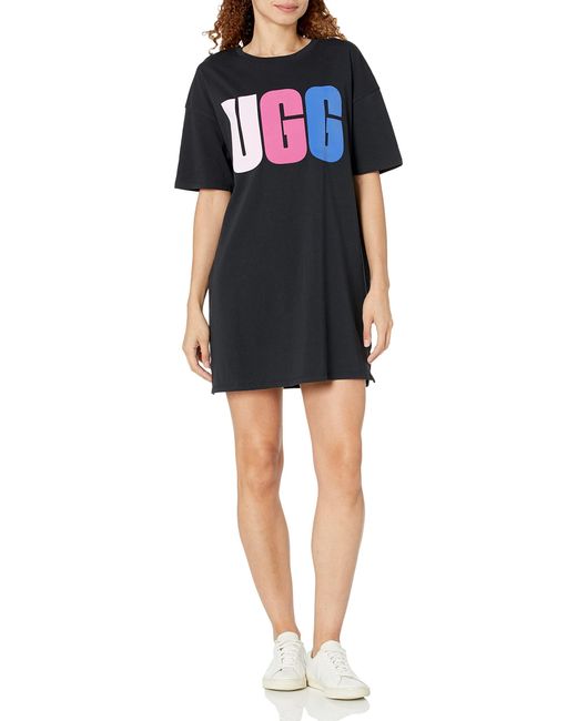 Ugg Black Alayah Logo T-shirt Dress Shirt