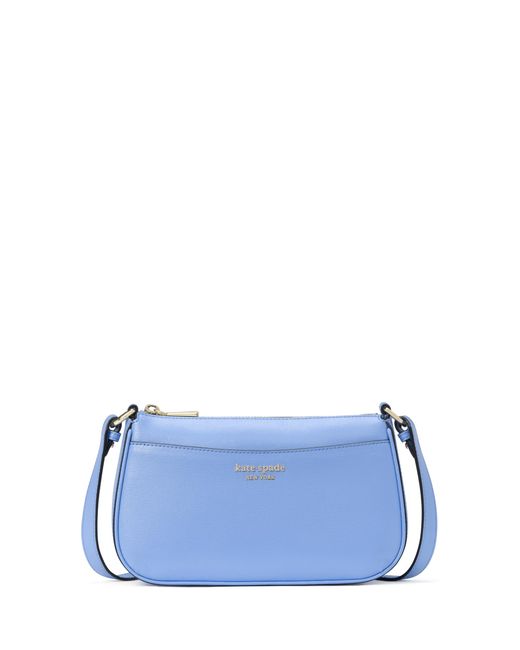 Kate Spade Blue Bleecker Saffiano Leather Small Crossbody Bag