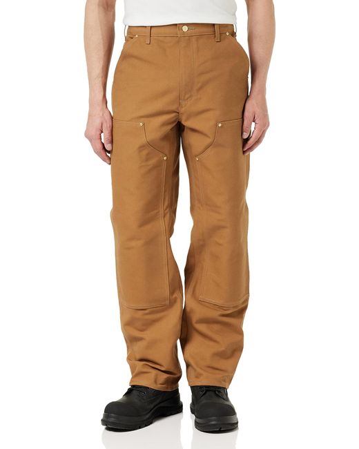Carhartt Mens Firm Duck Double Front Dungaree B01 Work Utility Pants