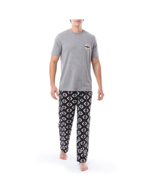 Wrangler Jersey Top And Micro-sanded Pants Pajama Sleep Set in Gray for Men  | Lyst