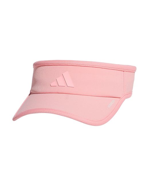 Adidas Pink Superlite Sport Performance Visor For Sun Protection And Outdoor Activities