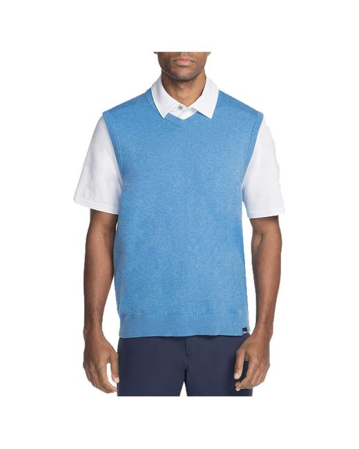 mens sleeveless golf jumper