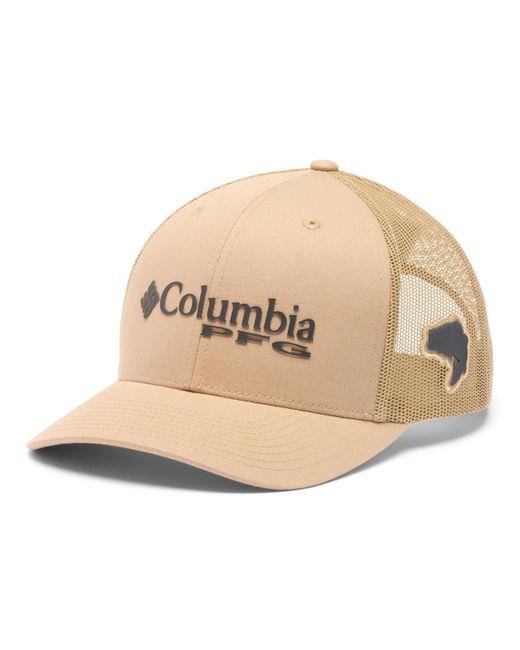 Columbia Natural Pfg Logo Mesh Snap Back