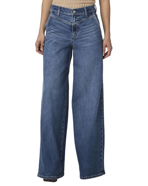 PAIGE Blue Cameron Wide Leg 31 W Front Yoke And Trouser Pckts