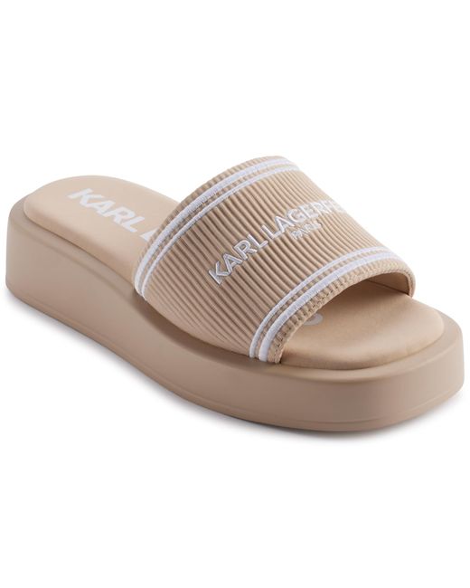 Karl Lagerfeld Multicolor Paris Cushioned Insole Everyday Ohare-platform Slide Sandal